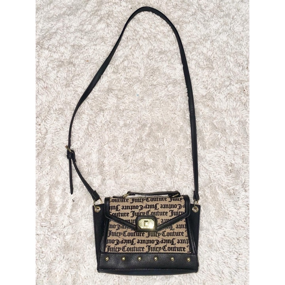 JUICY COUTURE GOTHIC PRINT LOGO CROSSBODY BAG